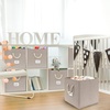 image:imageSimple Houseware 11Inch Cube Storage Bin with Braided Handles IvoryBeige
