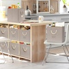 image:imageSimple Houseware 11Inch Cube Storage Bin with Braided Handles IvoryBeige