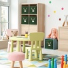 image:imageSimple Houseware 11Inch Cube Storage Bin with Braided Handles IvoryGreen