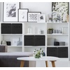 image:imageSimple Houseware 11Inch Foldable Cube Storage Bins Geometric Gray 6PackBlack