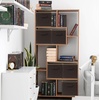 image:imageSimple Houseware 11Inch Foldable Cube Storage Bins Geometric Gray 6PackBrown