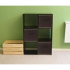 image:imageSimple Houseware 11Inch Foldable Cube Storage Bins Geometric Gray 6PackBrown