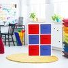 image:imageSimple Houseware 11Inch Foldable Cube Storage Bins Geometric Gray 6PackDark Blue