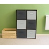 image:imageSimple Houseware 11Inch Foldable Cube Storage Bins Geometric Gray 6PackDark Grey
