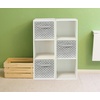 image:imageSimple Houseware 11Inch Foldable Cube Storage Bins Geometric Gray 6PackGrey  Geometric