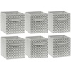 image:imageSimple Houseware 11Inch Foldable Cube Storage Bins Geometric Gray 6PackGrey  Geometric