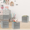 image:imageSimple Houseware 11Inch Foldable Cube Storage Bins Geometric Gray 6PackGrey  Geometric