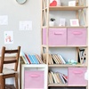 image:imageSimple Houseware 11Inch Foldable Cube Storage Bins Geometric Gray 6PackPink