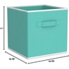 image:imageSimple Houseware 11Inch Foldable Cube Storage Bins Geometric Gray 6PackTurquoise
