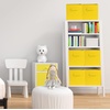 image:imageSimple Houseware 11Inch Foldable Cube Storage Bins Geometric Gray 6PackYellow