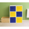 image:imageSimple Houseware 11Inch Foldable Cube Storage Bins Geometric Gray 6PackYellow