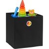 image:imageSimple Houseware 11Inch Foldable Cube Storage Bins with Handle Steel BlueBlack
