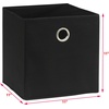 image:imageSimple Houseware 11Inch Foldable Cube Storage Bins with Handle Steel BlueBlack