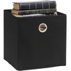 image:imageSimple Houseware 11Inch Foldable Cube Storage Bins with Handle Steel BlueBlack