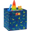 image:imageSimple Houseware 11Inch Foldable Cube Storage Bins with Handle Steel BlueBlue  Dinosaur