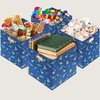 image:imageSimple Houseware 11Inch Foldable Cube Storage Bins with Handle Steel BlueBlue  Dinosaur
