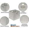 image:imageSimple Houseware 11Inch Foldable Cube Storage Bins with Handle Steel BlueGray