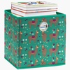 image:imageSimple Houseware 11Inch Foldable Cube Storage Bins with Handle Steel BlueGreen  Lama