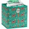 image:imageSimple Houseware 11Inch Foldable Cube Storage Bins with Handle Steel BlueGreen  Lama
