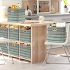 image:imageSimple Houseware 11Inch Foldable Cube Storage Bins with Handle Steel BlueGreen