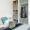 image:imageSimple Houseware 11Inch Foldable Cube Storage Bins with Handle Steel BlueGreen