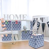 image:imageSimple Houseware 11Inch Foldable Cube Storage Bins with Handle Steel BlueSteel Blue