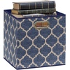 image:imageSimple Houseware 11Inch Foldable Cube Storage Bins with Handle Steel BlueSteel Blue