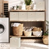 image:imageSimple Houseware 11Inch Foldable Cube Storage Bins with Handles GrayBeige