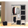 image:imageSimple Houseware 11Inch Foldable Cube Storage Bins with Handles GrayBlack