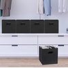 image:imageSimple Houseware 11Inch Foldable Cube Storage Bins with Handles GrayBlack