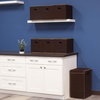 image:imageSimple Houseware 11Inch Foldable Cube Storage Bins with Handles GrayBrown