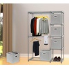 image:imageSimple Houseware 11Inch Foldable Cube Storage Bins with Handles GrayGrey