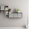 image:imageSimple Houseware 11Inch Foldable Cube Storage Bins with Handles GrayGrey