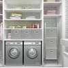 image:imageSimple Houseware 11Inch Foldable Cube Storage Bins with Handles GrayGrey