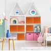 image:imageSimple Houseware 11Inch Foldable Cube Storage Bins with Handles GrayOrange