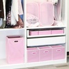 image:imageSimple Houseware 11Inch Foldable Cube Storage Bins with Handles GrayPink