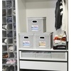 image:imageSimple Houseware 12 Fabric Storage Bin with Clear Window amp Lid 3PackGray