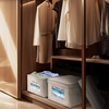 image:imageSimple Houseware 12 Fabric Storage Bin with Clear Window amp Lid 3PackGrey