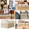 image:imageSimple Houseware 13 x 13 Large Fabric Storage Cubes 3 Pack BlueBeige