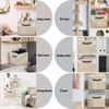 image:imageSimple Houseware 13 x 13 Large Fabric Storage Cubes 3 Pack BlueBeige
