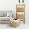 image:imageSimple Houseware 13 x 13 Large Fabric Storage Cubes 3 Pack BlueBeige