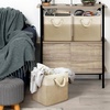image:imageSimple Houseware 13 x 13 Large Fabric Storage Cubes 3 Pack BlueBeige