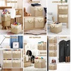 image:imageSimple Houseware 13 x 13 Large Fabric Storage Cubes 3 Pack BlueBeige