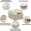 image:imageSimple Houseware 13 x 13 Large Fabric Storage Cubes 3 Pack BlueBeige