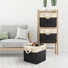 image:imageSimple Houseware 13 x 13 Large Fabric Storage Cubes 3 Pack BlueBlack