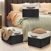 image:imageSimple Houseware 13 x 13 Large Fabric Storage Cubes 3 Pack BlueBlack