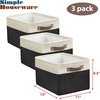 image:imageSimple Houseware 13 x 13 Large Fabric Storage Cubes 3 Pack BlueBlack
