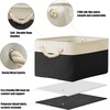 image:imageSimple Houseware 13 x 13 Large Fabric Storage Cubes 3 Pack BlueBlack