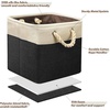 image:imageSimple Houseware 13 x 13 Large Fabric Storage Cubes 3 Pack BlueBlack