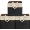 image:imageSimple Houseware 13 x 13 Large Fabric Storage Cubes 3 Pack BlueBlack